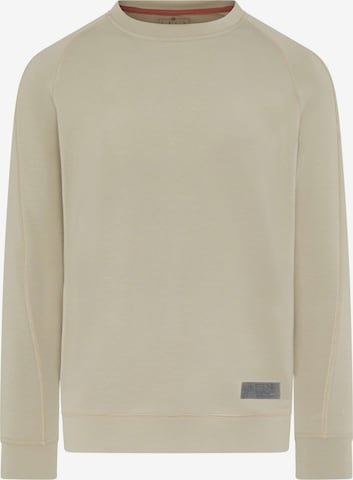 Born Living Yoga Sweatshirt 'Hughes' in Beige: voorkant