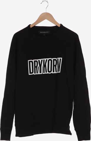 DRYKORN Sweatshirt & Zip-Up Hoodie in XXL in Black: front