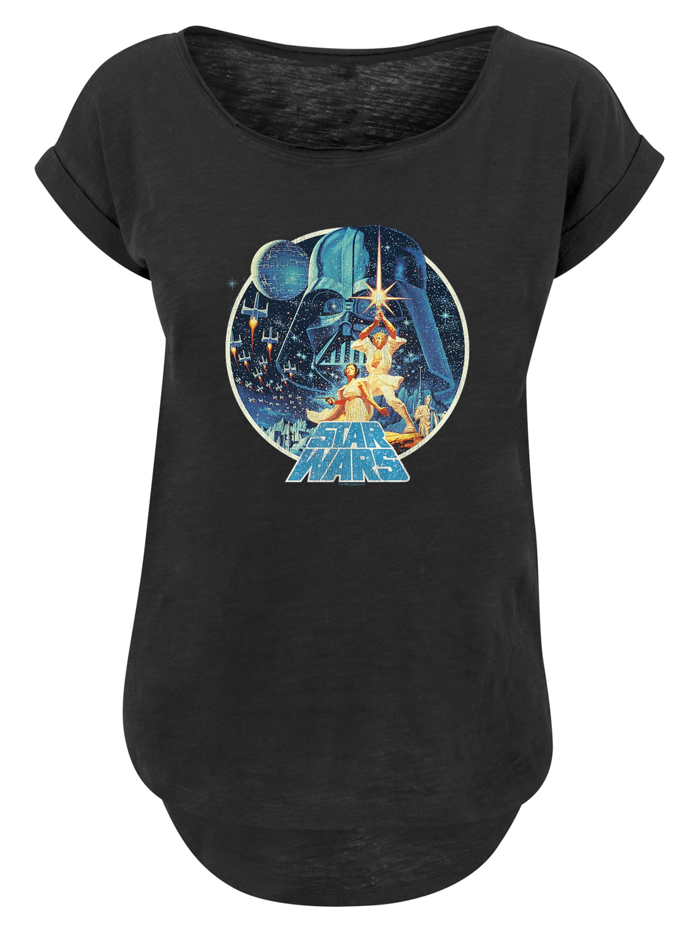 T-shirt 'Star Wars Vintage Victory' F4NT4STIC en noir : devant