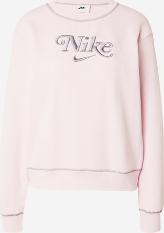 Nike Sportswear Sweatshirt in Pink: predná strana