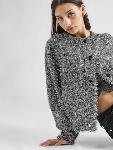 Fabienne Chapot Knit Cardigan 'Kitty' in Grey