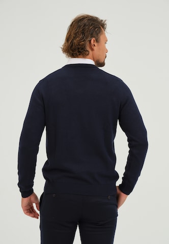 Pull-over Giorgio di Mare en bleu