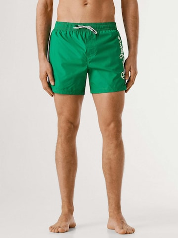 Pantaloncini da bagno di Pepe Jeans in verde: frontale