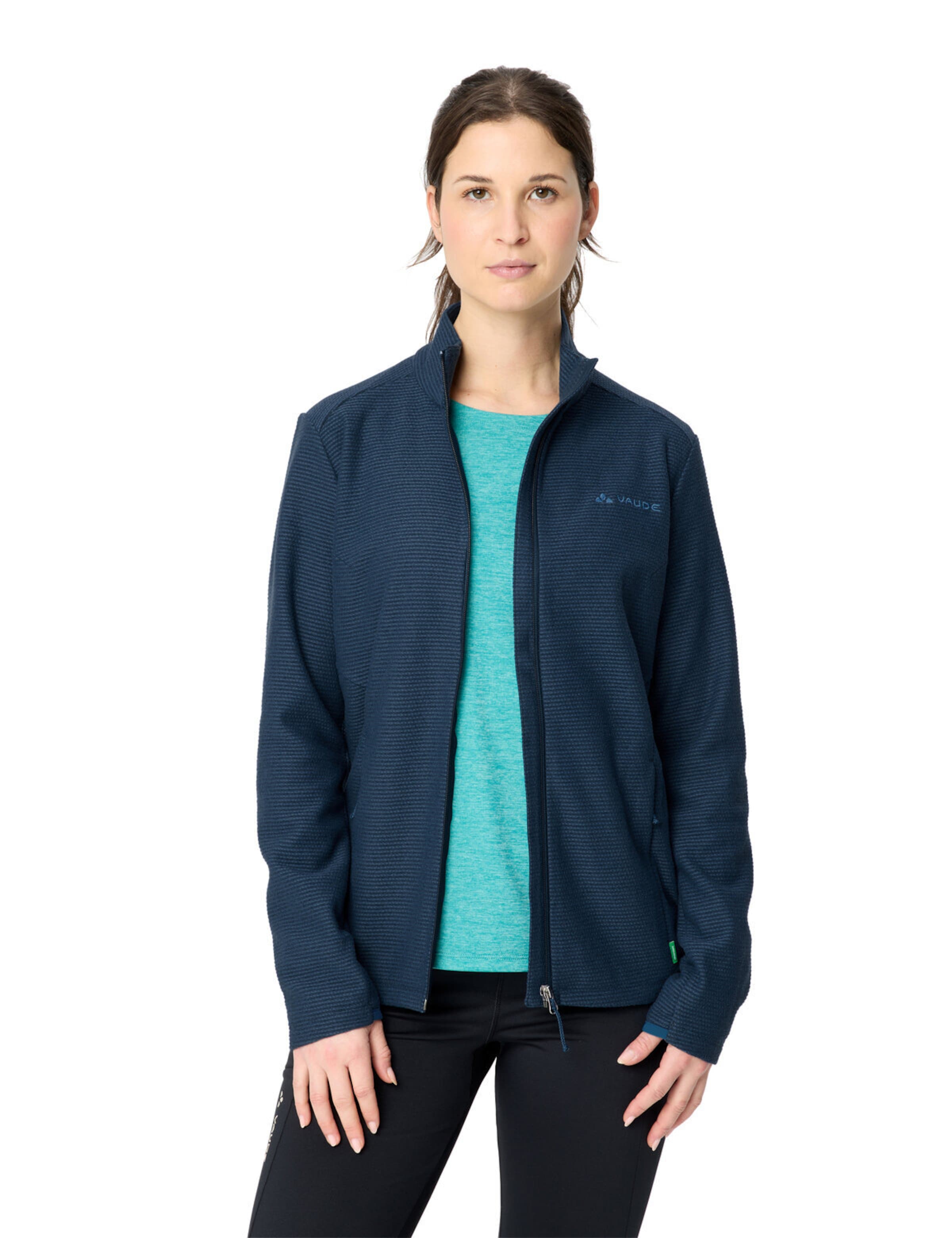 VAUDE Functionele fleece jas 'Strathcona' in Blauw