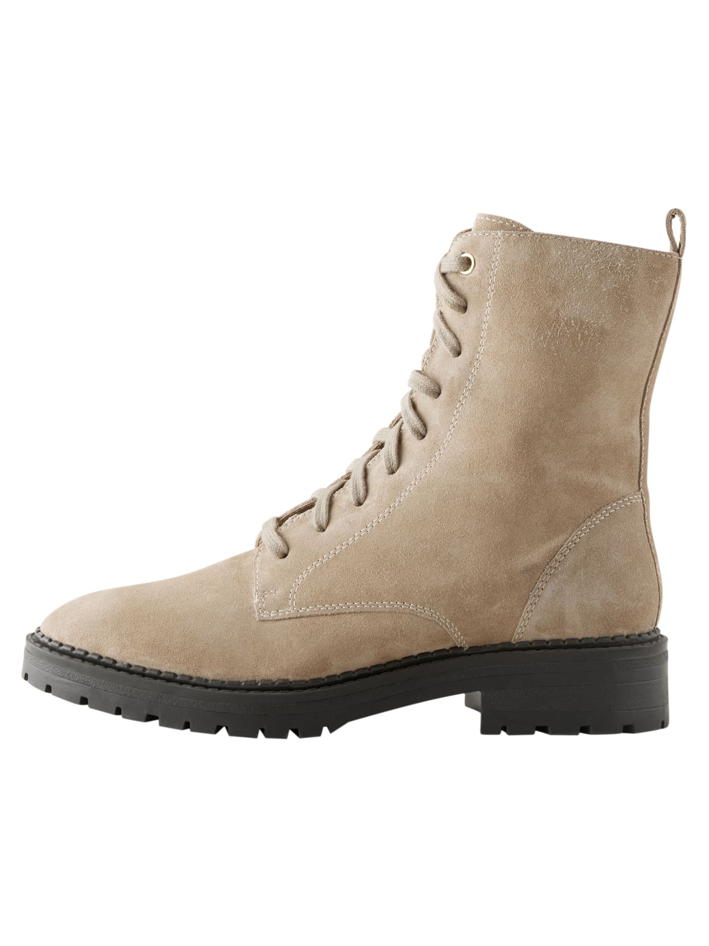 Next Snørestøvletter i beige: forside