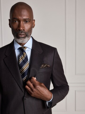 Next Slim Fit Forretningsjakke 'Signature' i brun