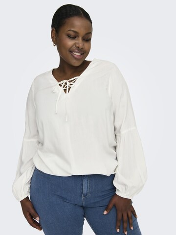 ONLY Carmakoma Blouse in White: front