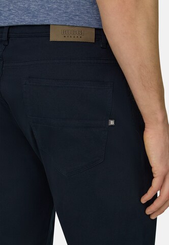 Boggi Milano Slim fit Chino trousers in Blue