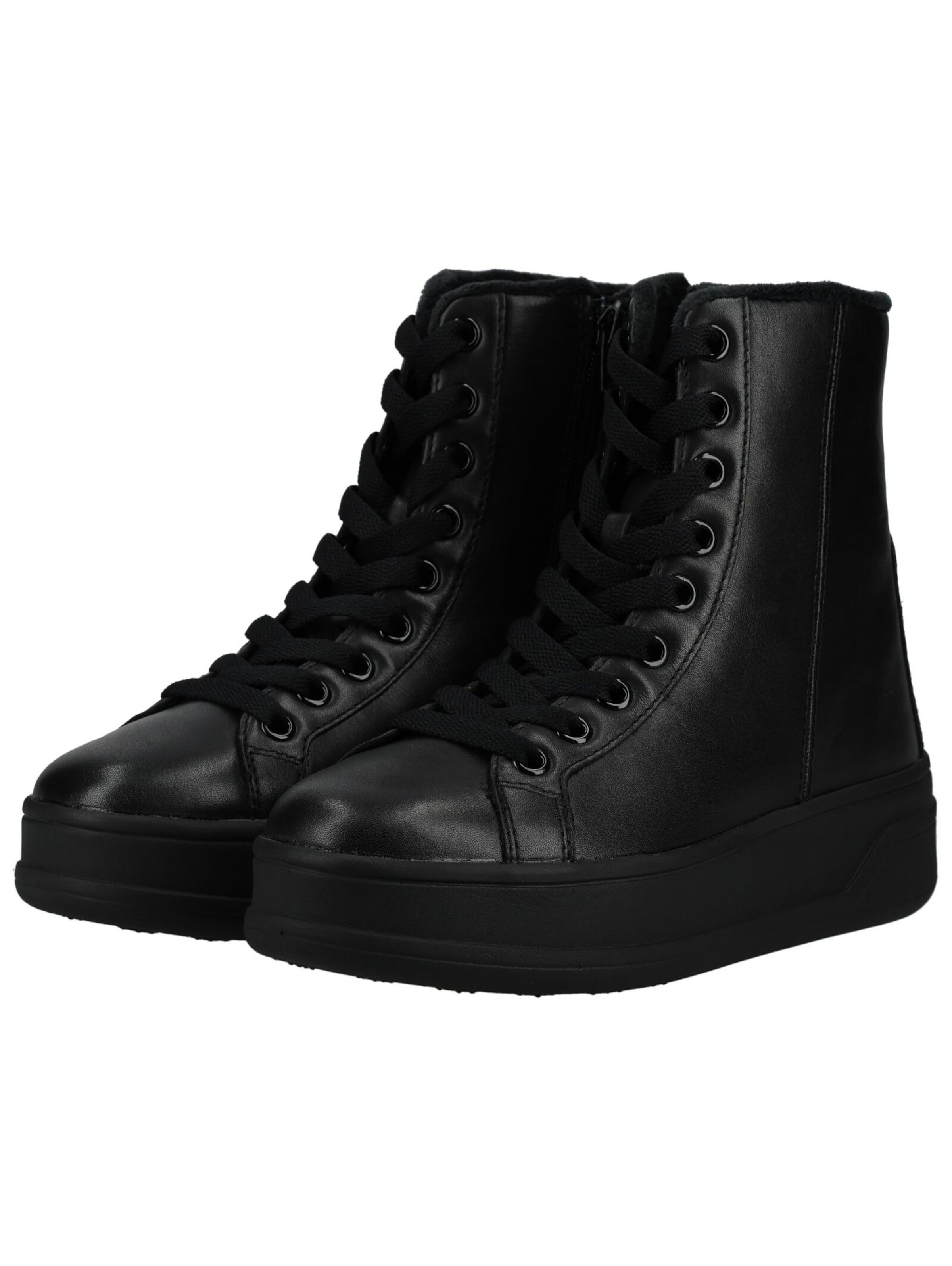 GEOX Schnürstiefelette in Schwarz