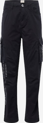 CAMP DAVID Cargo Pants in Black: front