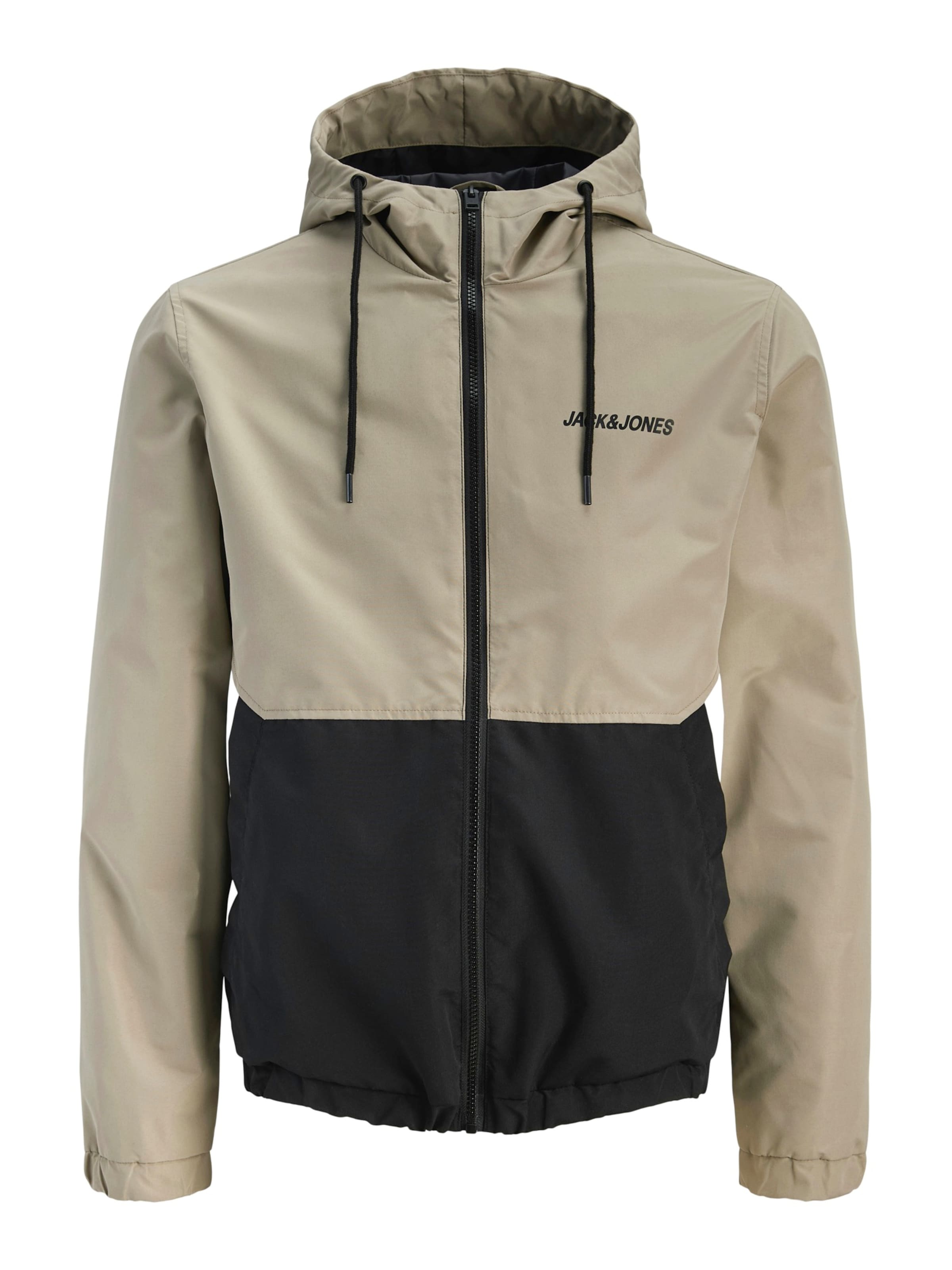 JACK & JONES Veste mi-saison 'JWHMASH' en gris clair / noir, Vue avec produit