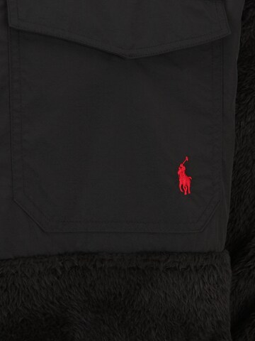 Bluză de molton de la Polo Ralph Lauren Big & Tall pe negru