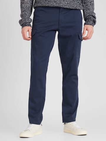 JACK & JONES - Regular Calças cargo 'OLLIE BOWIE' em azul: frente