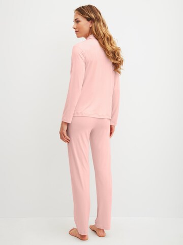 CALIDA Pajama 'Balancing Dreams' in Pink