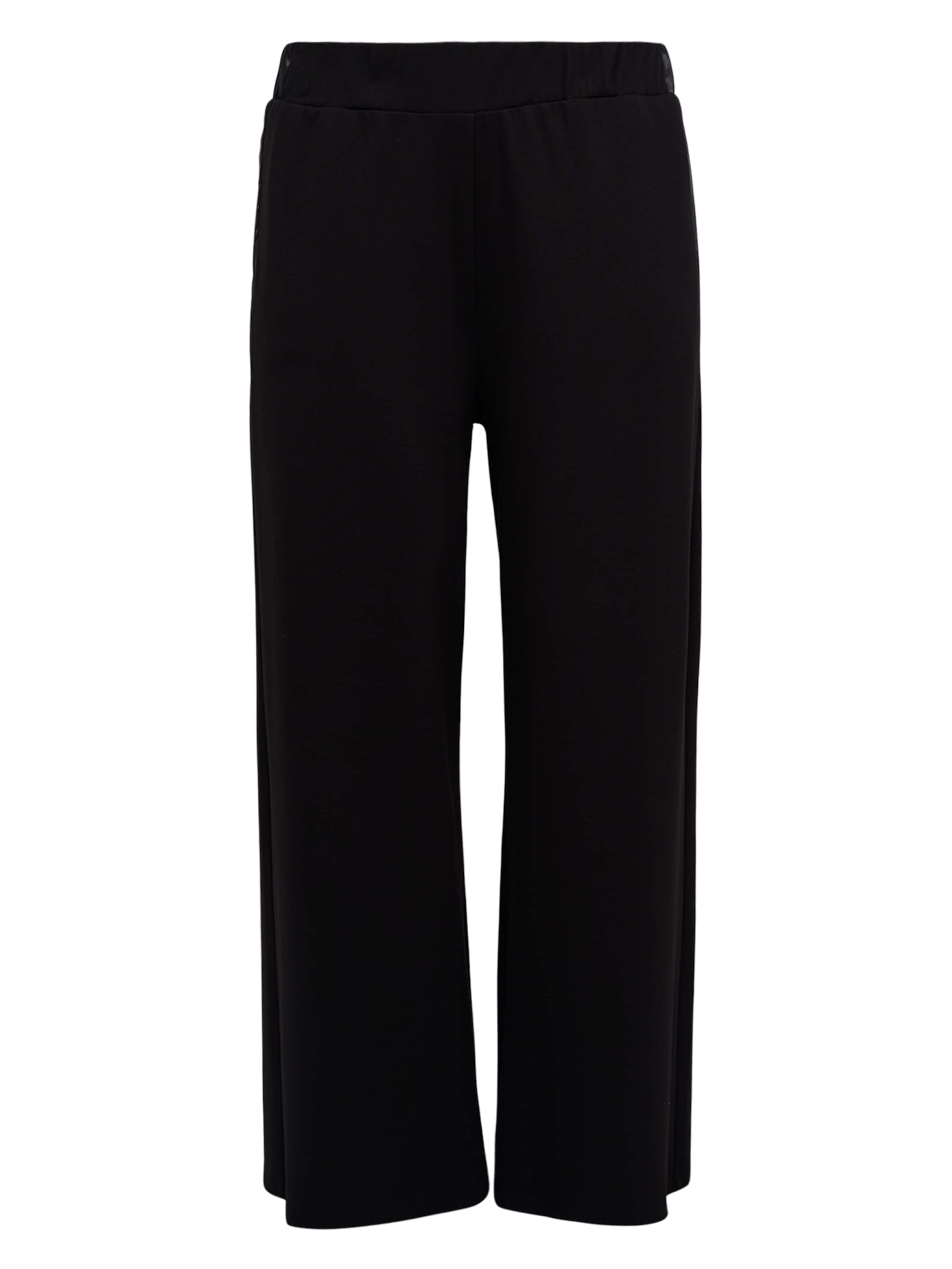 YOEK Wide leg Trousers in Black: front