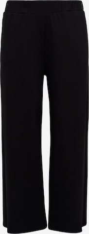 YOEK Wide leg Trousers in Black: front