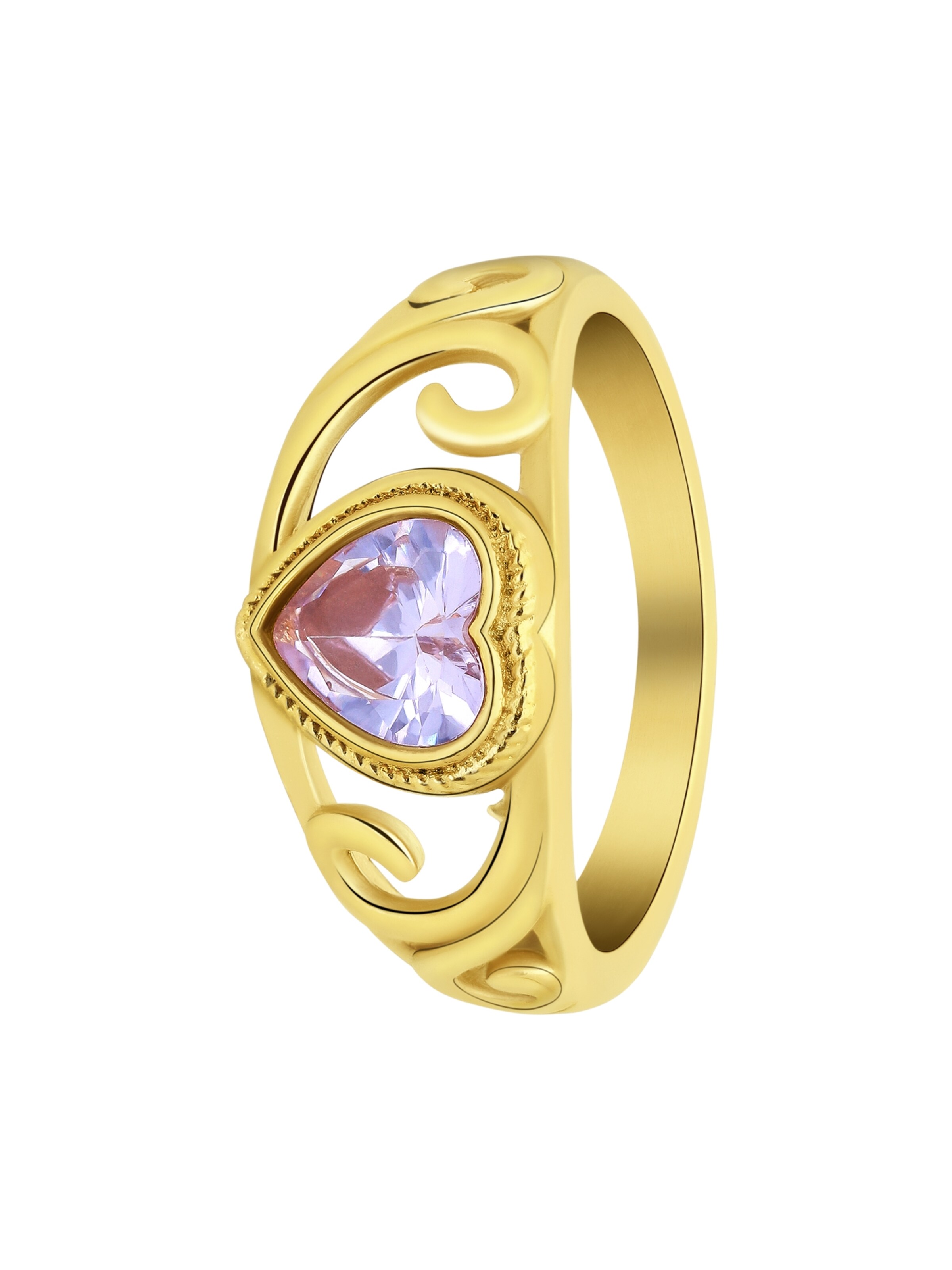 Lucardi Ring in Gold: Vorderseite