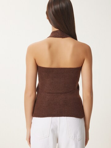 Happiness İstanbul Πλεκτό τοπ σε καφέ