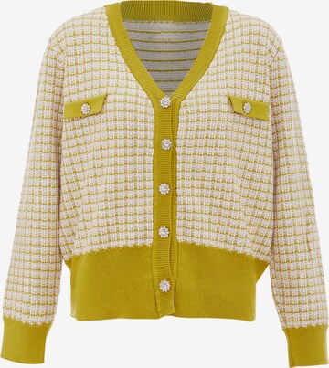 Cardigan NAEMI en jaune : devant