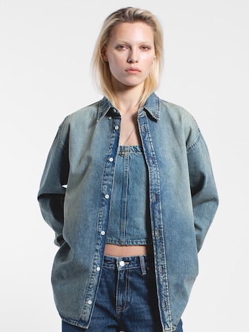 Dr. Denim Shirt 'Ray Denim' in Blauw