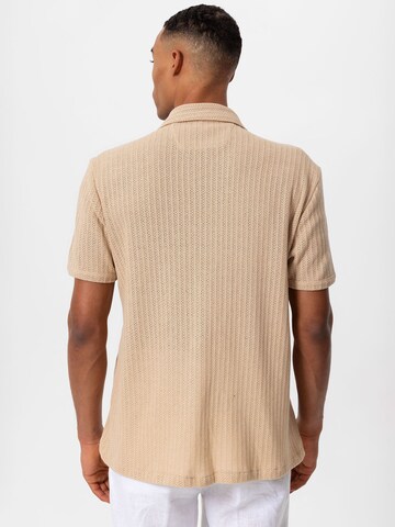 Antioch Regular fit Button Up Shirt in Beige