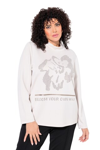 Sweat-shirt Ulla Popken en gris : devant