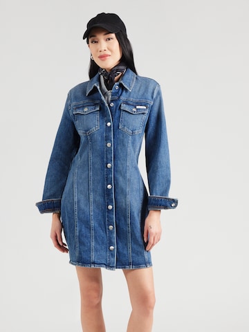 Robe Calvin Klein Jeans en bleu : devant