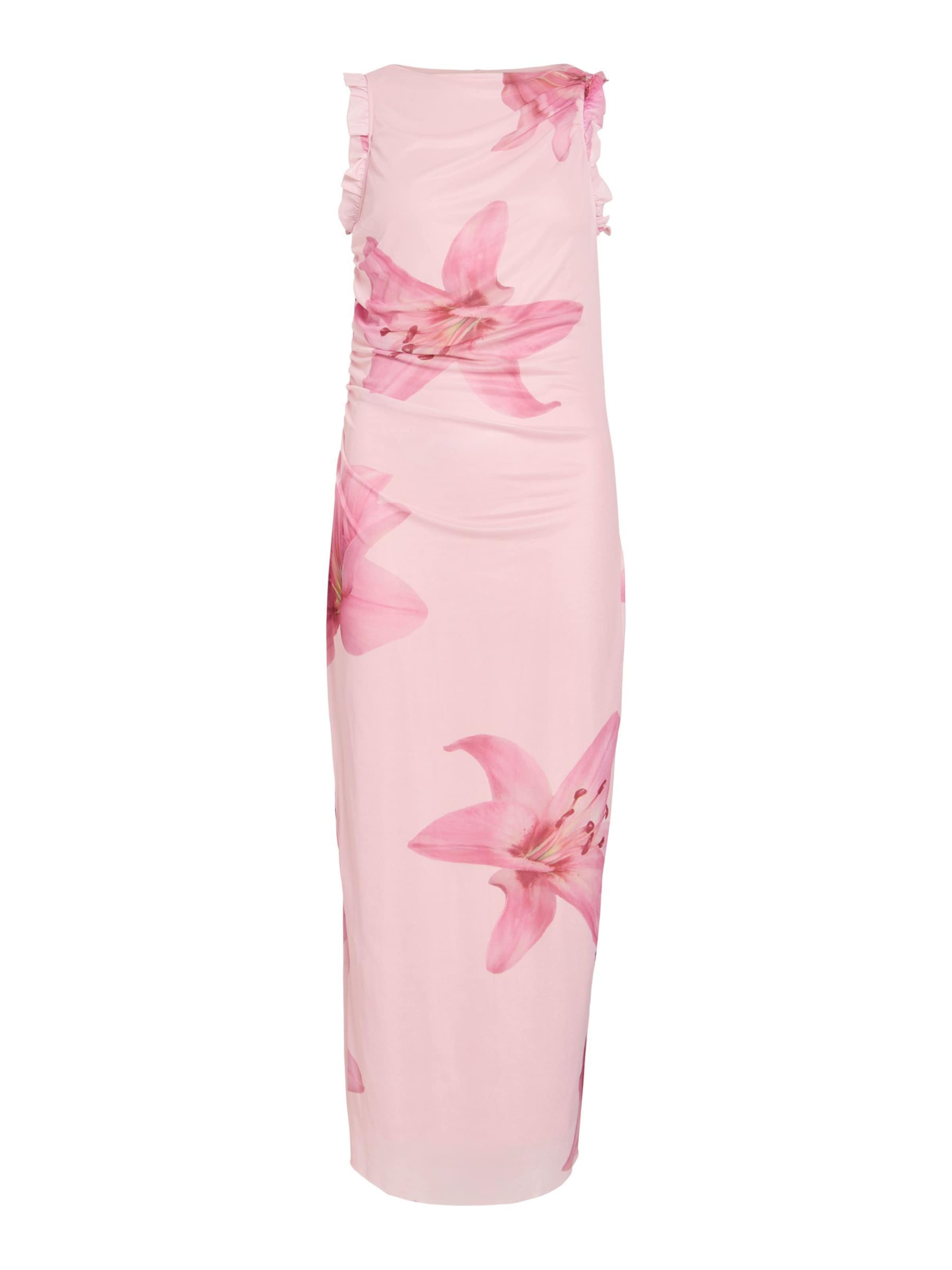 VILA Dress in Pink: front