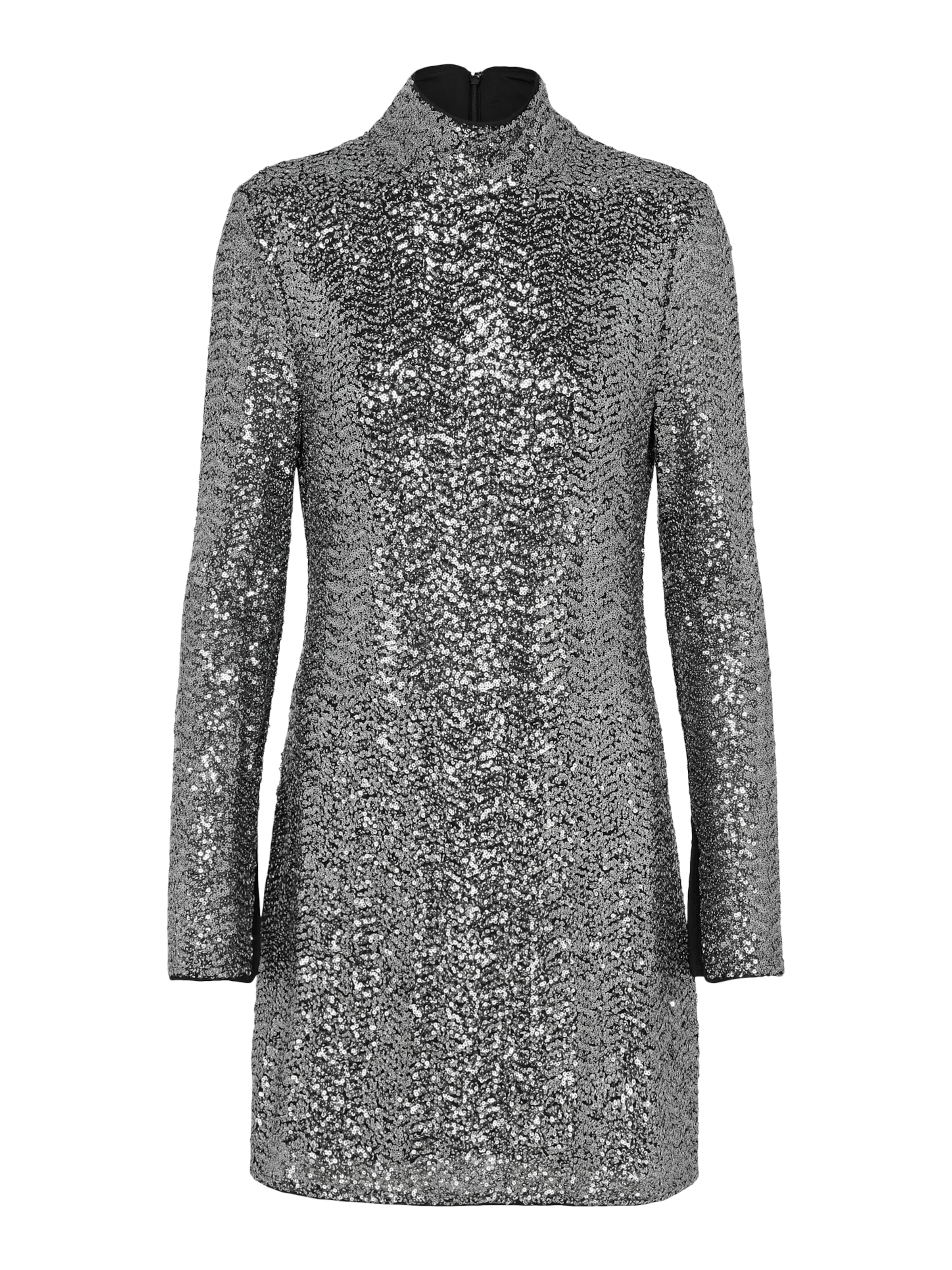 Abito 'HYPNOTIZED ' di UNFOLLOWED x ABOUT YOU in argento: frontale