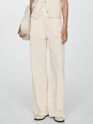 MANGO Loosefit Suorat housut 'Gelmi' värissä beige: etupuoli