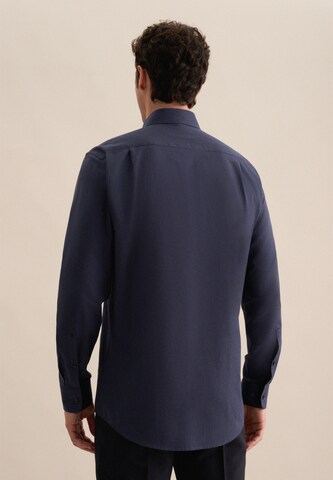 SEIDENSTICKER Comfort fit Zakelijk overhemd 'SMART FLANNELS' in Blauw