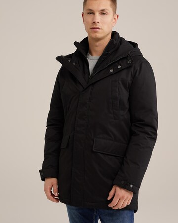 WE Fashion Vinterparkas i svart: framsida