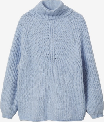 MANGO Sweater 'Halfisin' in Blue: front