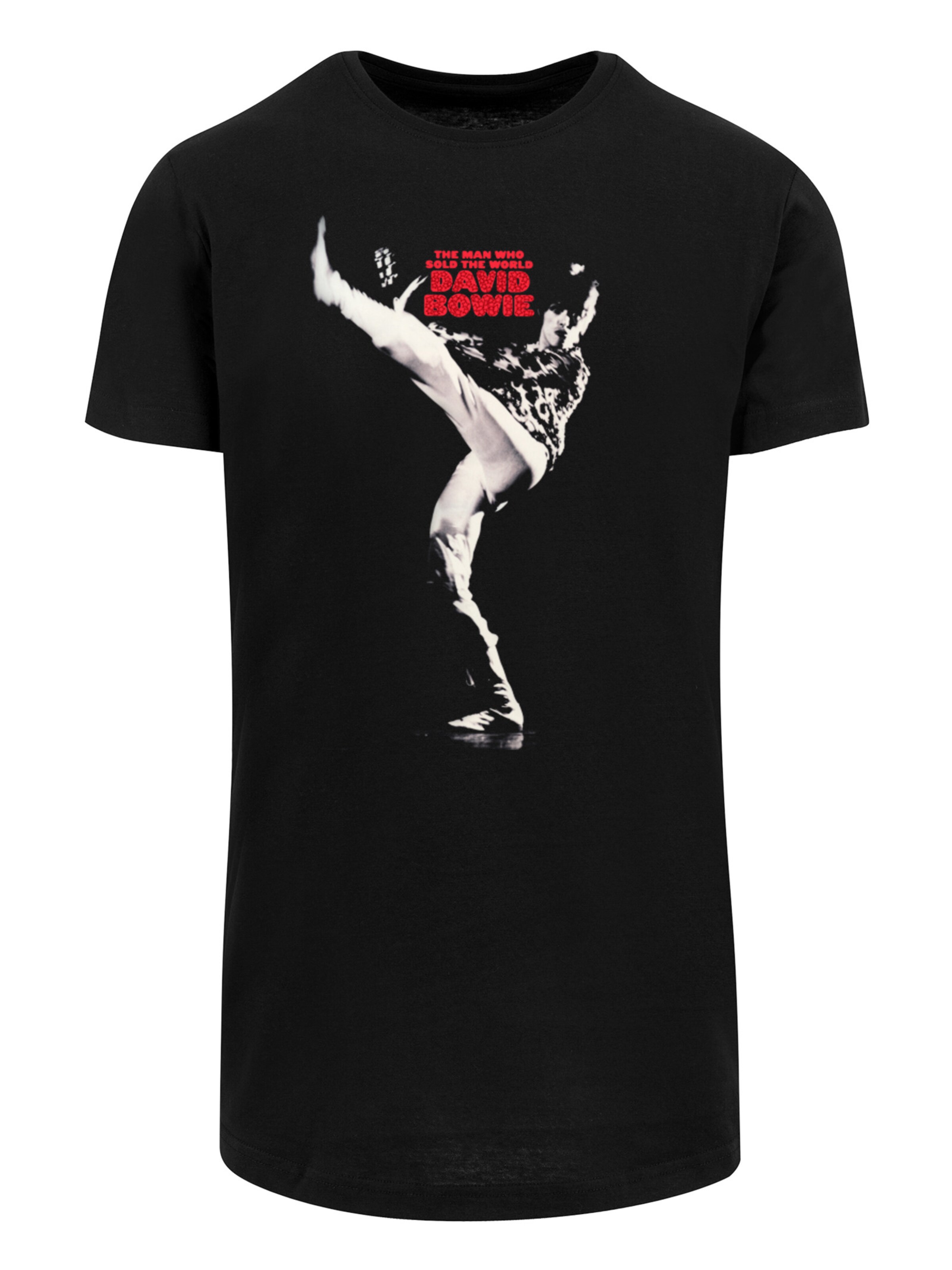 T-Shirt 'David Bowie The Man Who Sold The World' F4NT4STIC en noir : devant
