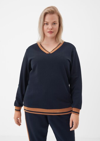 TRIANGLE Sweatshirt in Blauw: voorkant