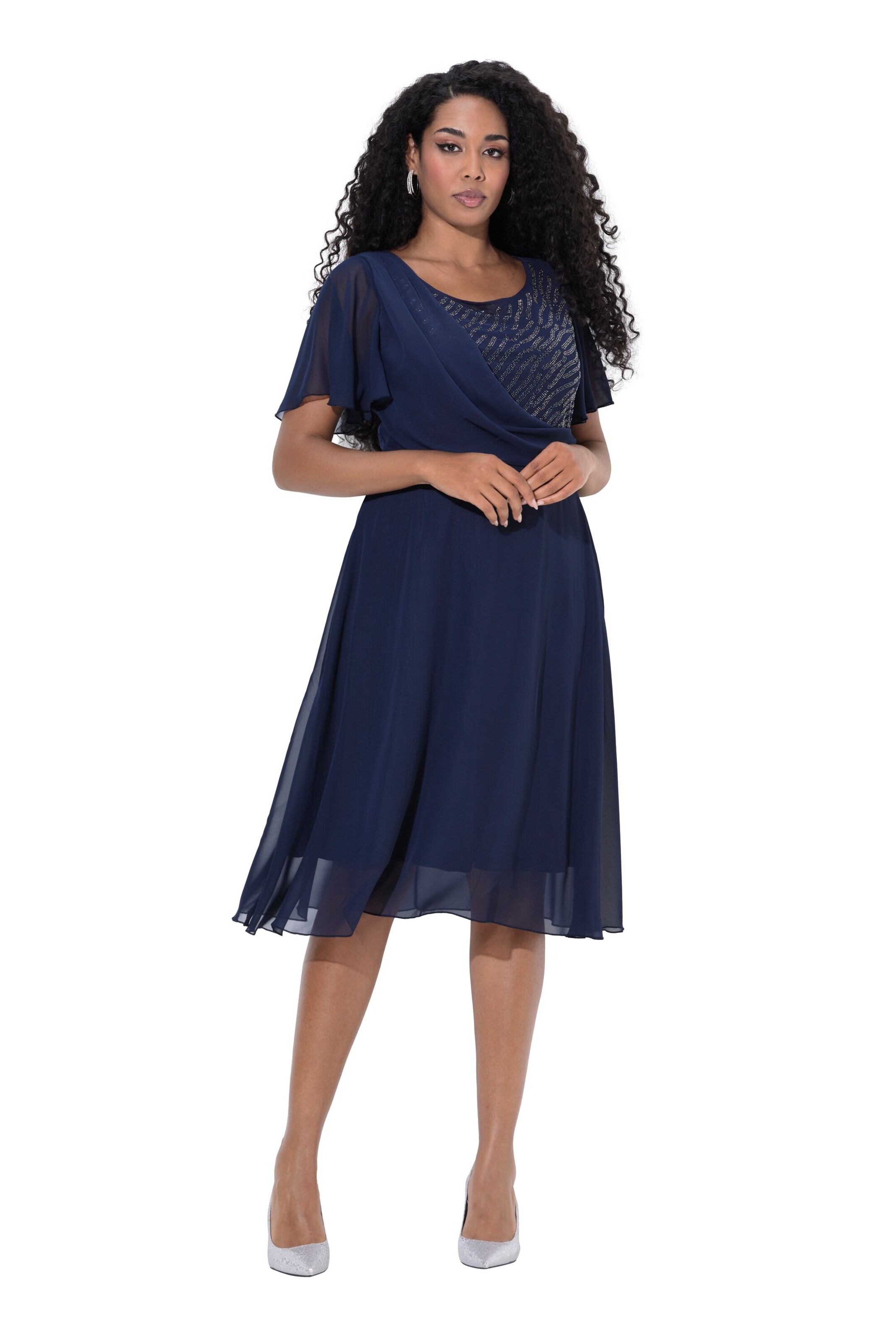 Ulla Popken Dress in Blue: front