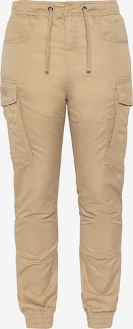 Regular Pantalon Schott NYC en beige : devant