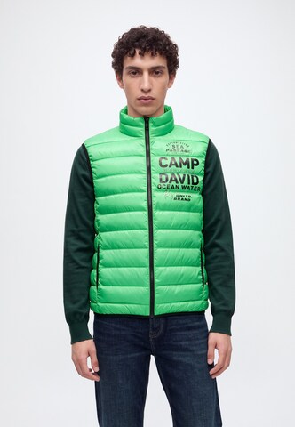CAMP DAVID Mellény - zöld: elől