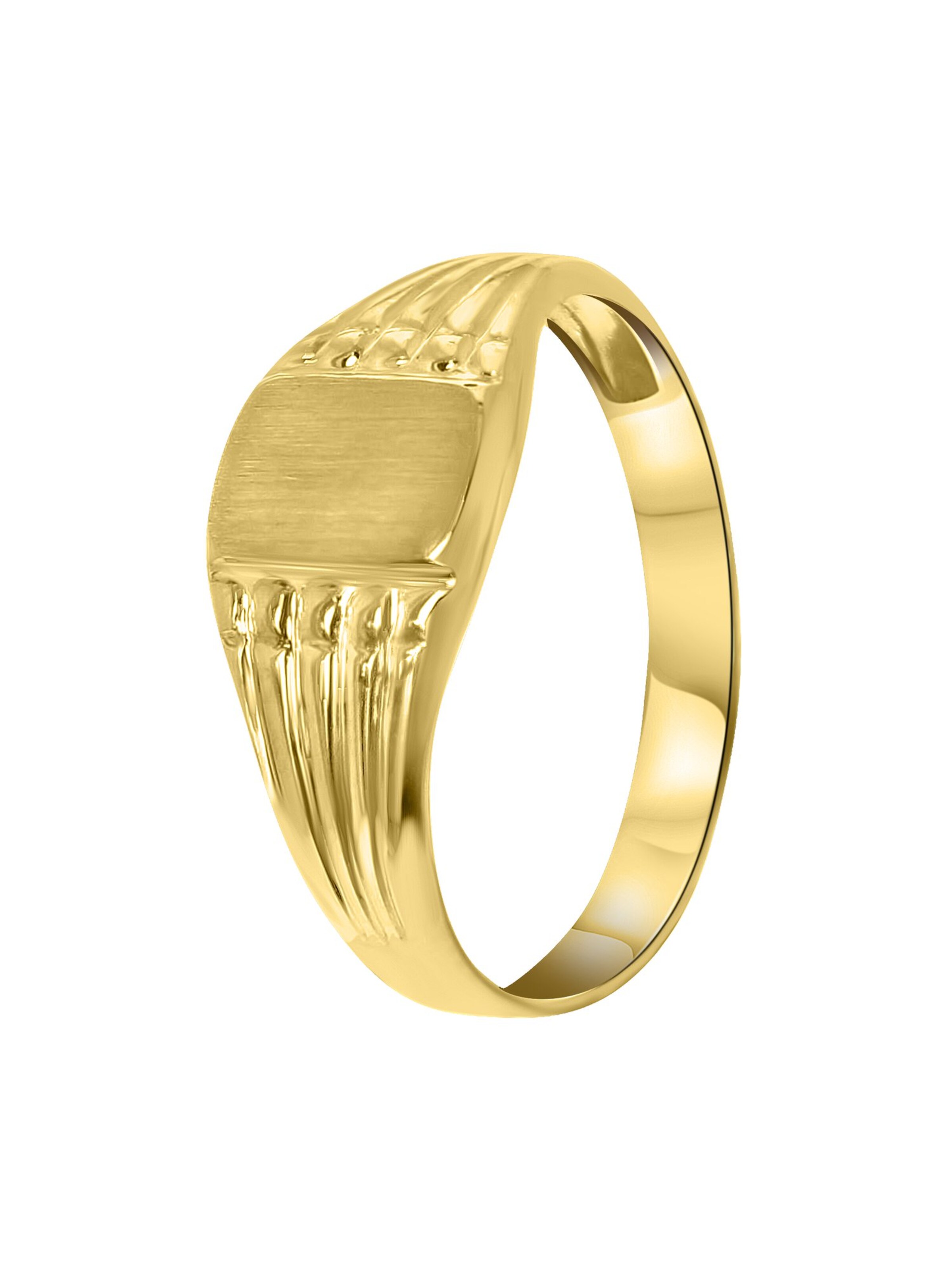 Lucardi Ring in Gold: front