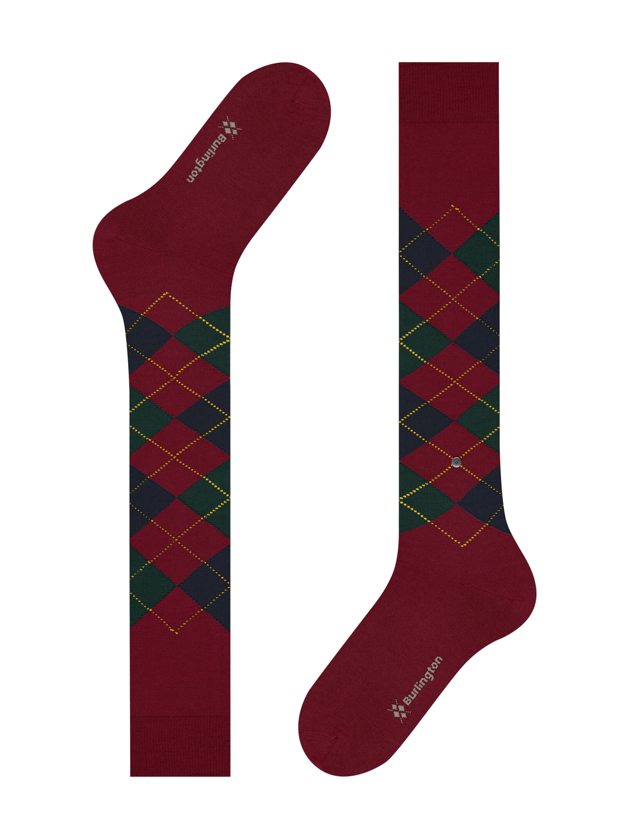 BURLINGTON Knee High Socks 'Edinburgh' in Red