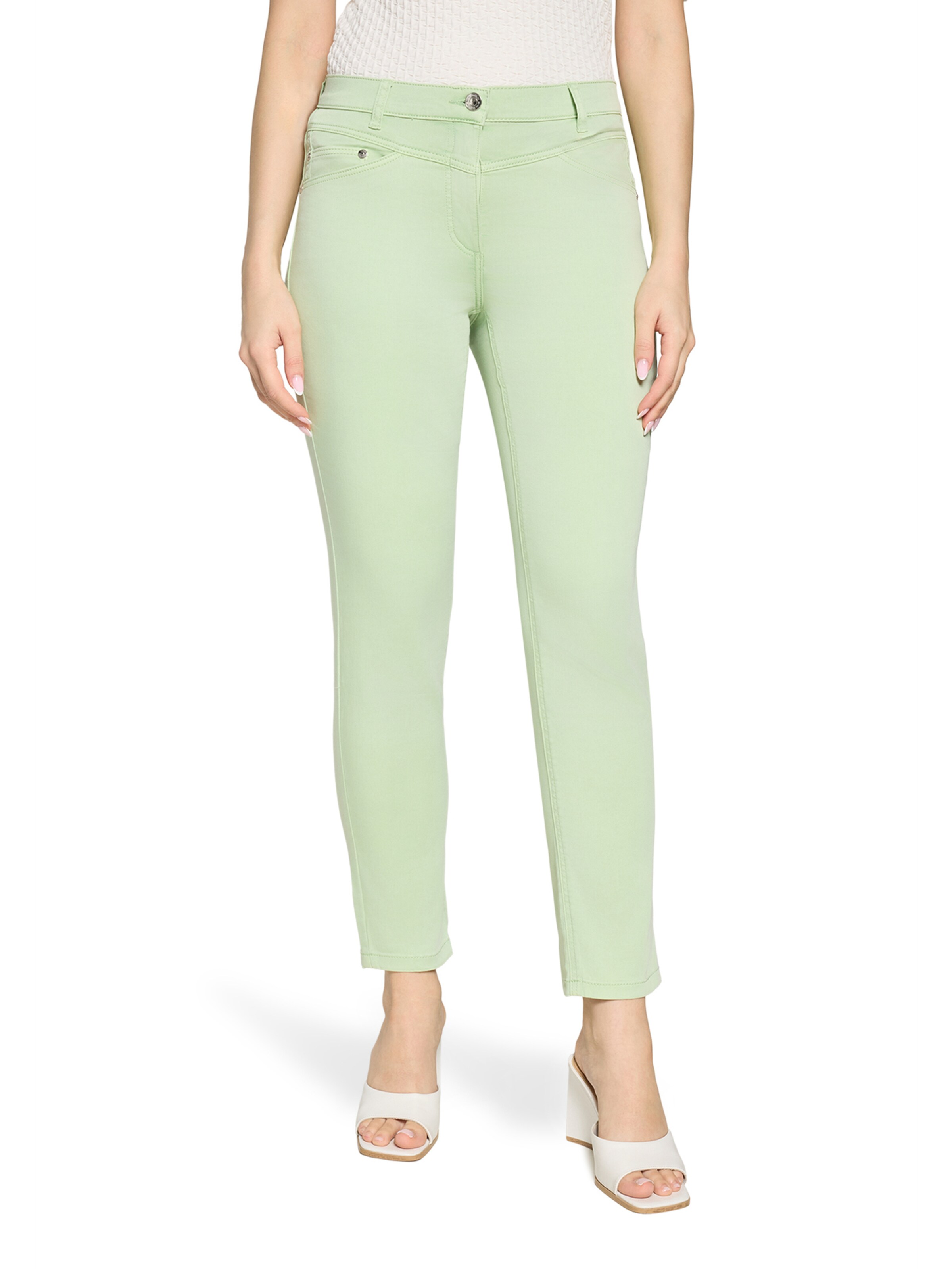 Betty Barclay Slimfit Hose in Grün: Vorderseite