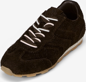 Baskets basses Marc O'Polo en marron : devant