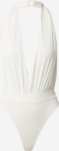 RÆRE by Lorena Rae Shirt Bodysuit 'Irem' in White: front