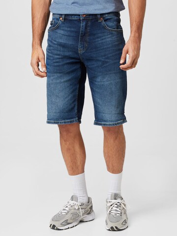 QS Regular Shorts 'John' in Blau: predná strana