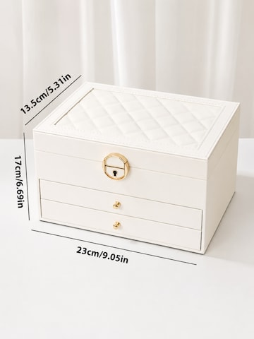 MEVYRA Jewelry Storage 'Schmuckkästchen 3-Etagen' in White