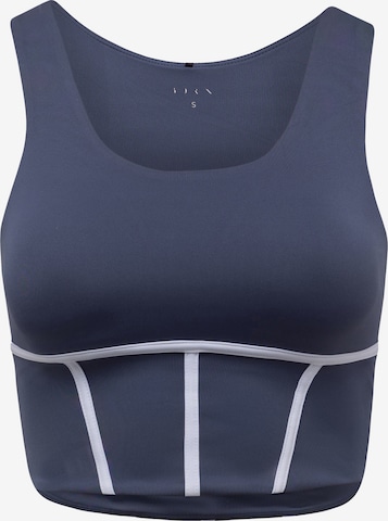 Born Living Yoga Sports Top 'Vani' in Blue: front