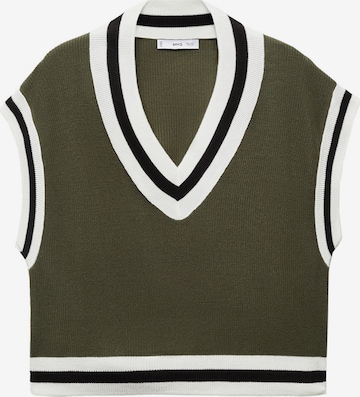 Pull-over 'COLLEGE' MANGO en vert : devant