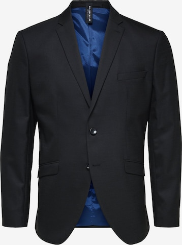 Coupe slim Veste de costume SELECTED HOMME en noir : devant