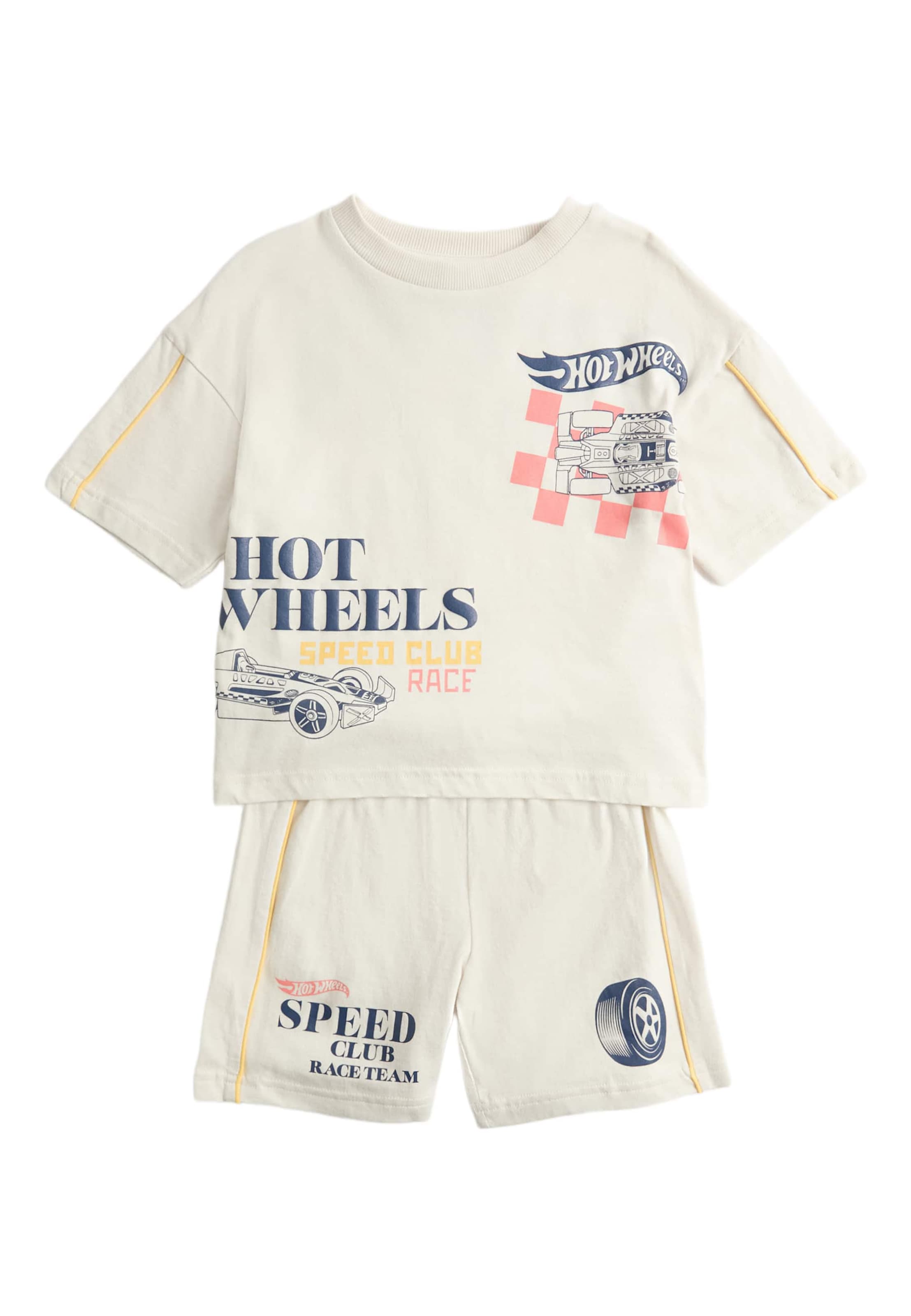 Marks & Spencer Nachtkledij 'Hot Wheels' in Beige: voorkant