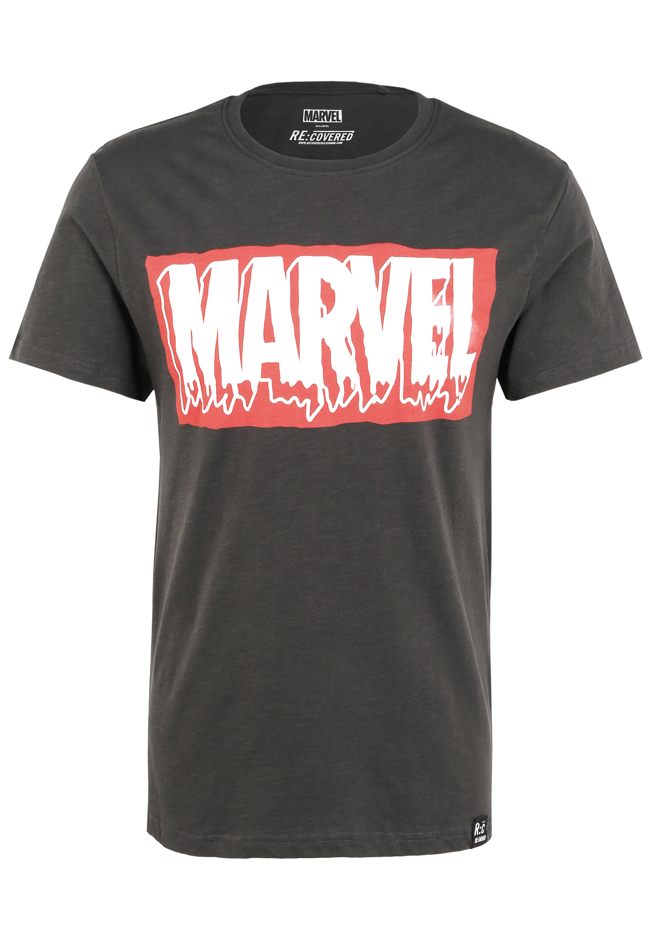 Recovered Shirt 'Marvel Slime Logo Vintage' in Black, Item view
